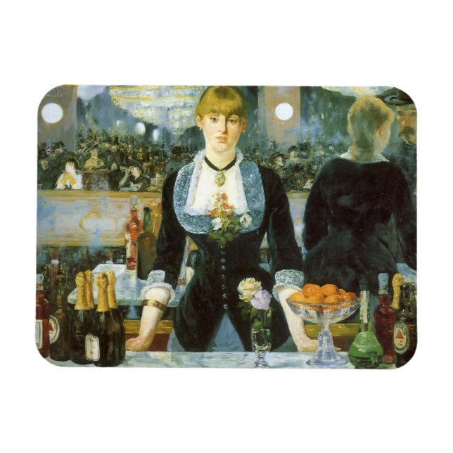 A Pub vid Folies Bergere av Edouard Manet Magnet (Horisontell)