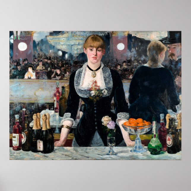 A Pub vid Folies-Bergère av Édouard Manet Poster (Framsidan)