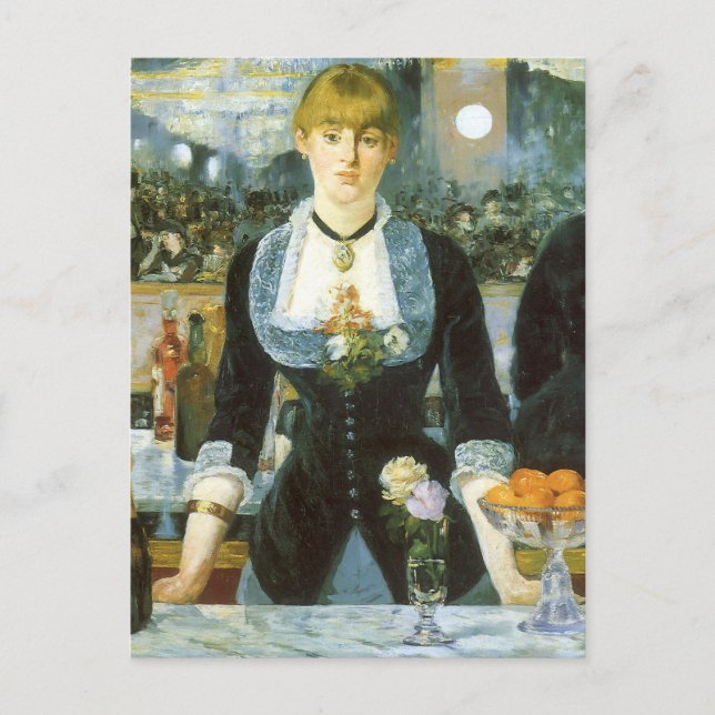 A Pub vid Folies Bergere av Edouard Manet Vykort (Framsida)