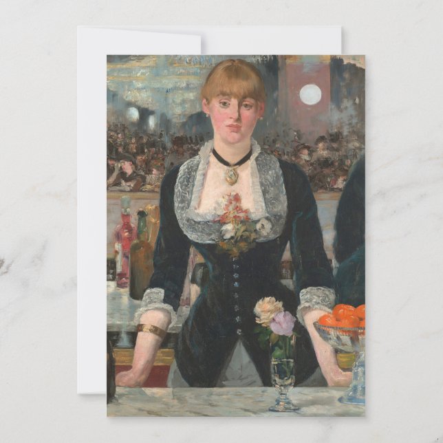 A Pub vid Folies-Bergère Edouard Manet Inbjudningar (Baksida)