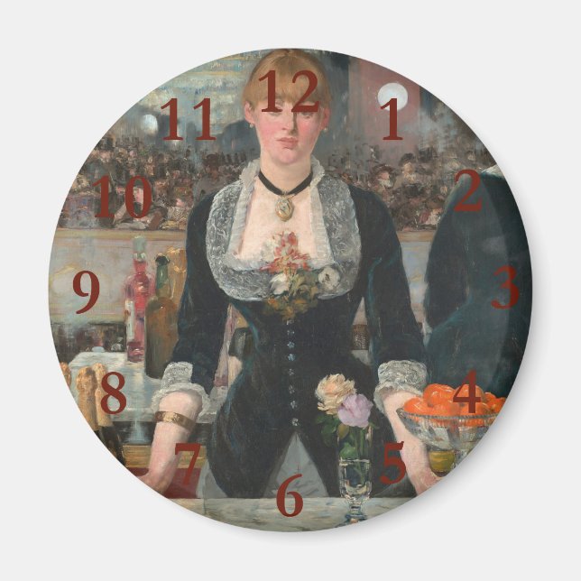 A Pub vid Folies-Bergère Edouard Manet Magnet (Framsidan)