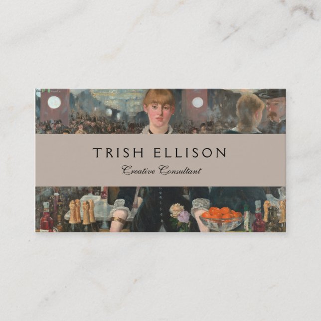 A Pub vid Folies-Bergère Edouard Manet Visitkort (Framsida)