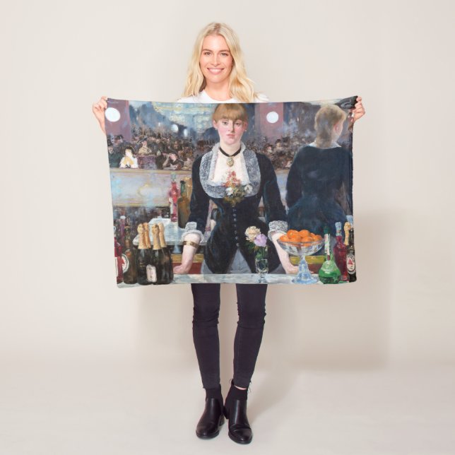 A Pub vid Folies-Bergere, Manet Fleecefilt (På plats)