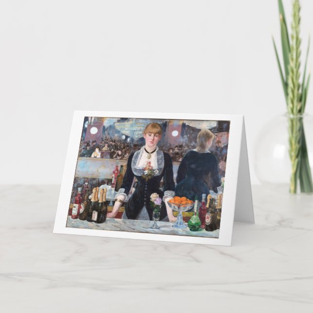 A Pub vid Folies-Bergere, Manet Kort (Framsida)