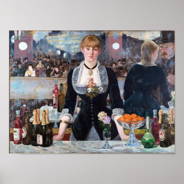 A Pub vid Folies-Bergere, Manet Poster (Framsidan)