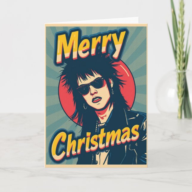 A punk christmas card kort (Framsida)