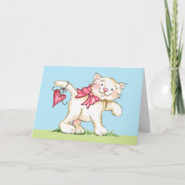 A Purrfect Valentine Helgkort (Framsida)