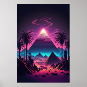 A Pyramid i Neon Sands Poster