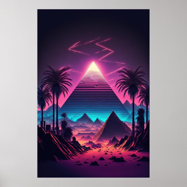 A Pyramid i Neon Sands Poster (Framsidan)