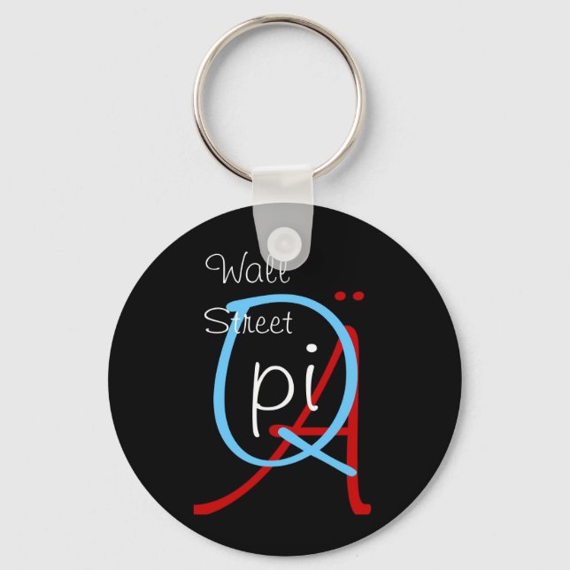 a q pi wall street nyckelring (Framsida)