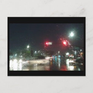 A Rainy Ride Home Vykort