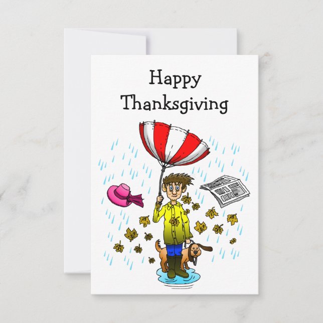 A Rainy Thanksgiving Day (Framsida)