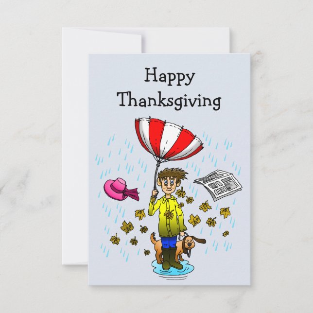 A Rainy Thanksgiving Day (Framsida)