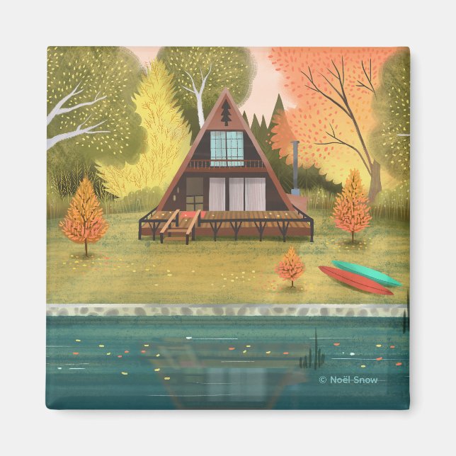 A-Ram Cabin House Magnet (Framsidan)