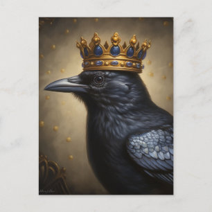 A Raven i Krona Vykort