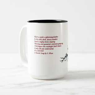 A Raven's Dikt och Raven Graphic. Två-Tonad Mugg