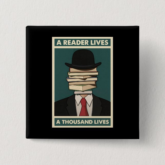 A Reader Lives a Thousand Lives Bibliophile Wisdom Knapp (Framsida)