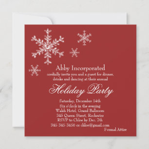 A Red Glamous Julfest Call (corp) Inbjudningar