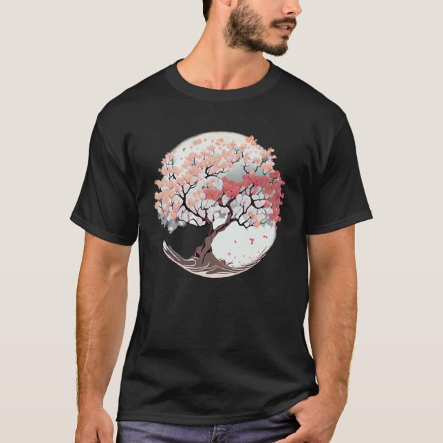 A Refreshing and Enchanting Tree of Life Cherry Bl T Shirt (Framsida)