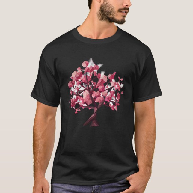 A Refreshing and Vibrant Cherry Blossom Tree of li T Shirt (Framsida)