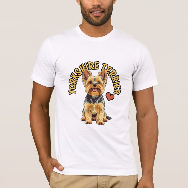 A Regal Assion: Yorkshire Terrier T-Shirt (Framsida)