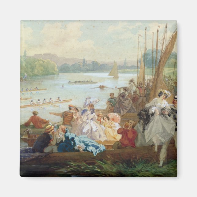 A Regatta vid Asnieres under andra imperiet Magnet (Framsidan)