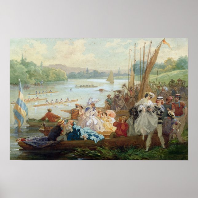 A Regatta vid Asnieres under andra imperiet Poster (Framsidan)