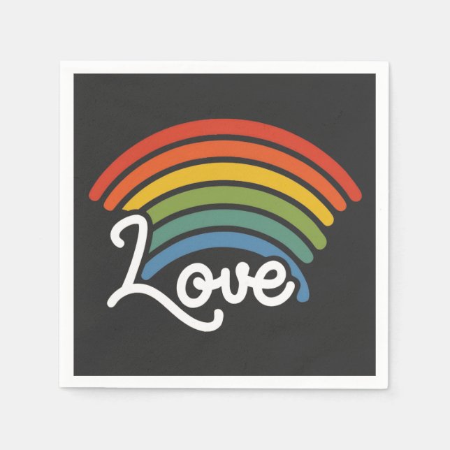 A Regnbåge i Kärlek Pappersservett (Framsidan)