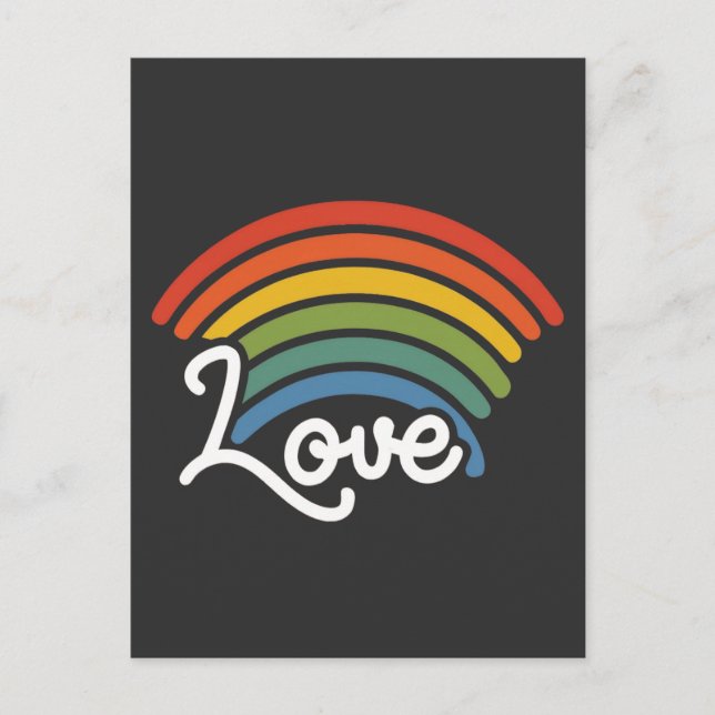 A Regnbåge i Kärlek Vykort (Framsida)