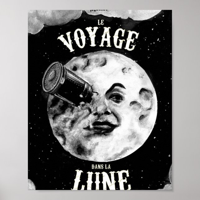 A Resa till Måne (Le Voyage Dans La Lune) Poster (Framsidan)