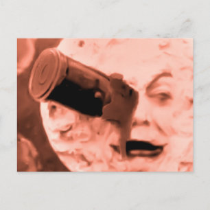 A Resa till Måne (Sepia Ro) Vykort