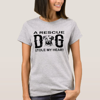 A rescue Dog Steal My Heart Dog Lover Design T Shirt