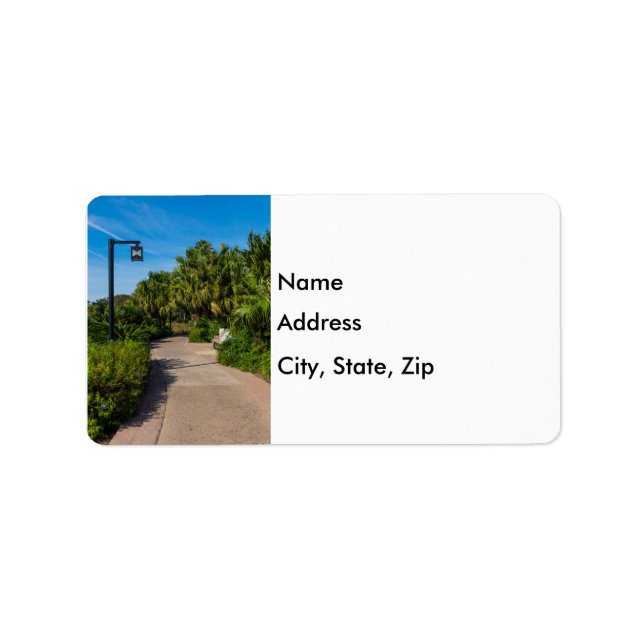 A Resort Walk Adressetikett (Framsidan)