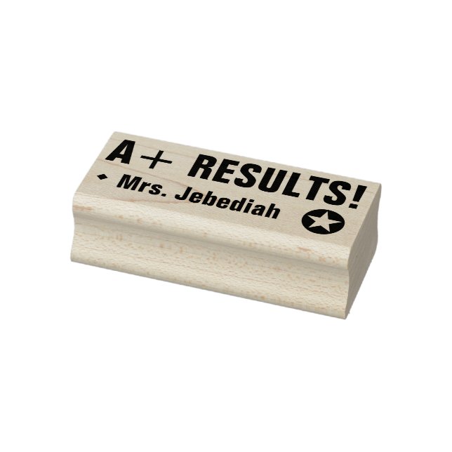 "A+ RESULTS!" Tutor Rubber Frimärke Stämpel (Stämpel)