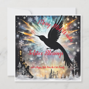 A Retro Winter Solstice Tale of Kärlek and Light Kort