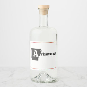 A rkansauce spritflaskor etikett