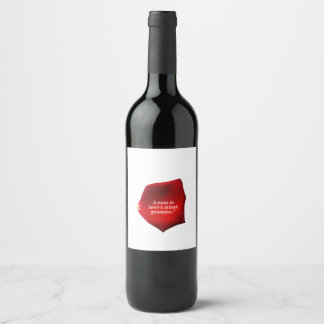 A RO VINFLASKA ETIKETT