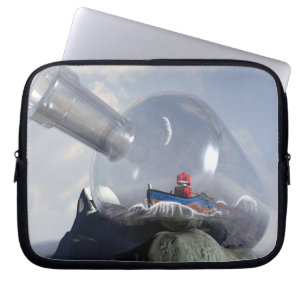 A Robot i en Flaska Electronics Bag Laptop Fodral