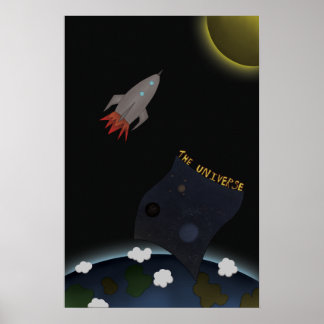 A Rocket till Måne Poster