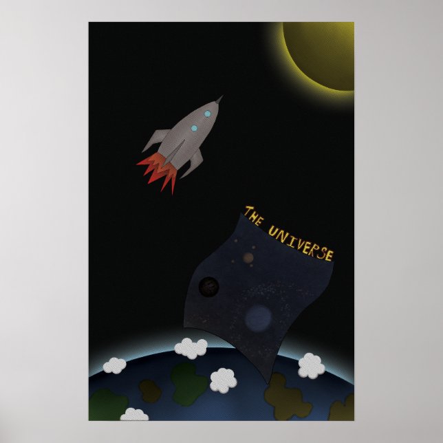 A Rocket till Måne Poster (Framsidan)