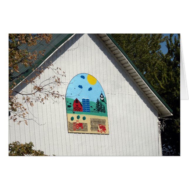 A Roligt Barn Quilt Hälsningskort (Framsidan Horizontal)