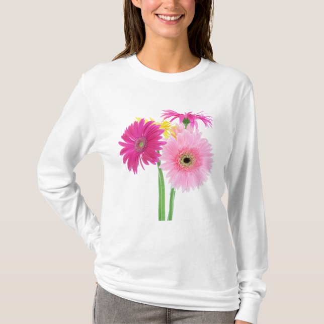 A Rosa Gerbera Daisy T-shirt (Framsida)
