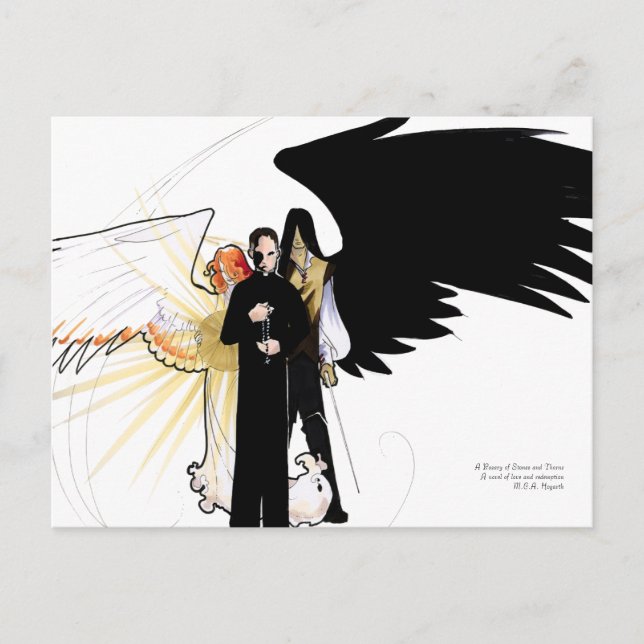 A Rosary of Stones and Thorns Postcard Vykort (Framsida)