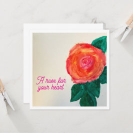 A Rose For Your Heart Kort