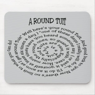 A Round Tuit Grått Mousepad Musmatta