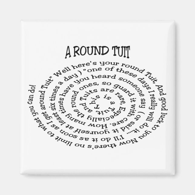 A Round Tuit Magnet (Framsidan)