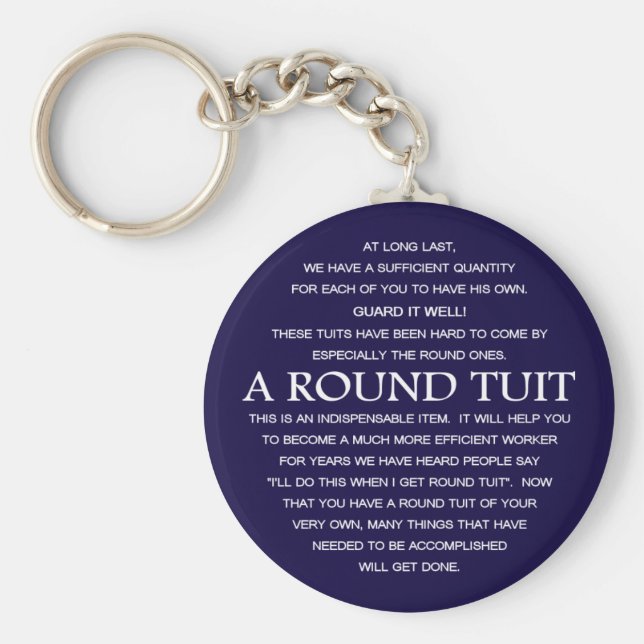 A Round Tuit Nyckelring (Framsidan)