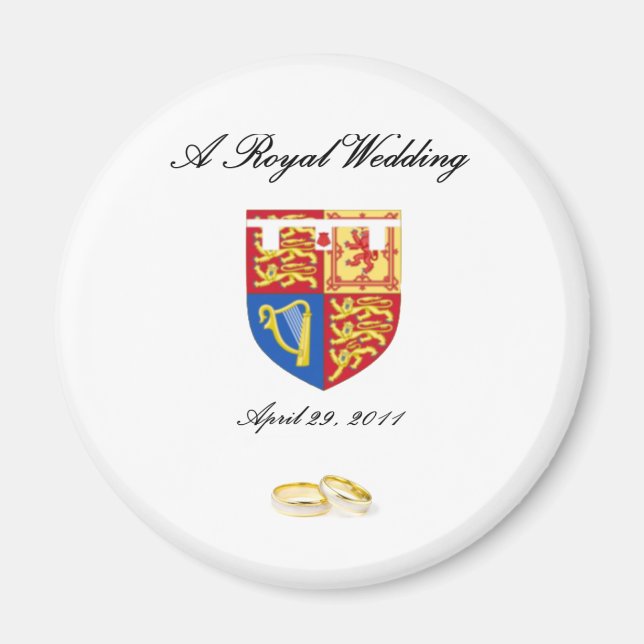 A ROYAL BRÖLLOP MAGNET (Framsidan)