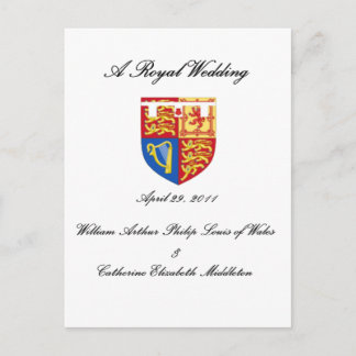A ROYAL BRÖLLOP VYKORT