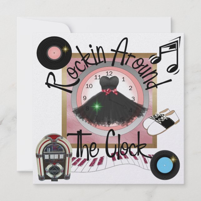 A Royally Rockin'Party - SRF Inbjudningar (Framsida)